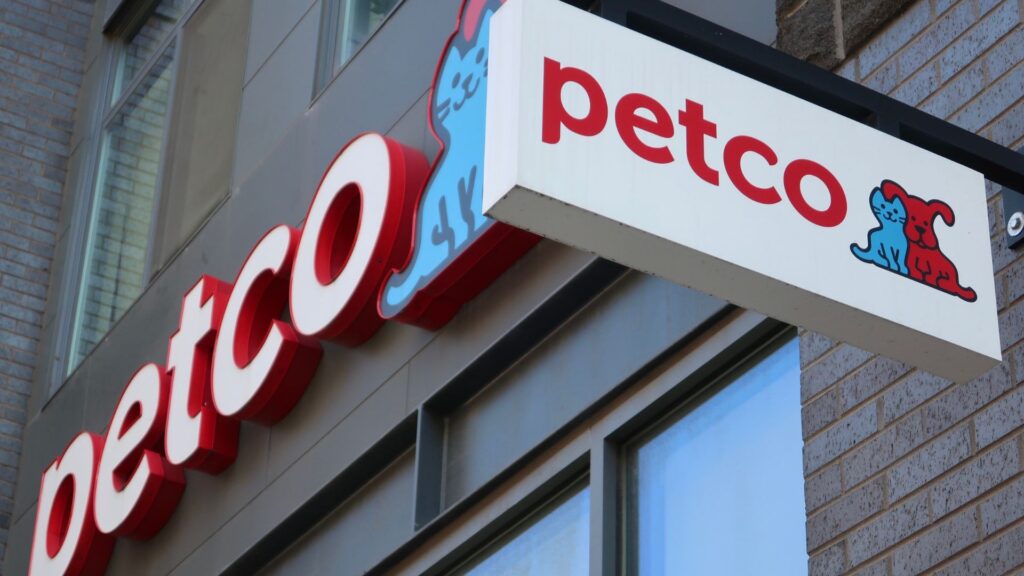 Petco store exterior in Washington, D.C., showing entrance and signage